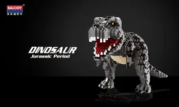 Balody 16088 Dyrenes Verden Tyrannosaurus Rex Monster 3D-Model DIY Mini Diamant Blokke, Mursten Bygning Legetøj for Børn, ingen Box