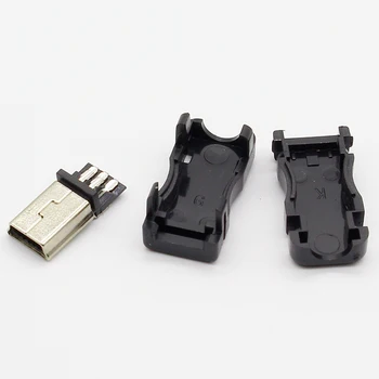 10stk Mini-USB-5-Pin-T Port Mandlig Stik Stik Stik&Plast Cover til DIY Dropshipping Top Salg 123158