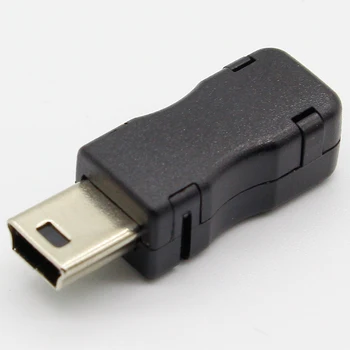 10stk Mini-USB-5-Pin-T Port Mandlig Stik Stik Stik&Plast Cover til DIY Dropshipping Top Salg