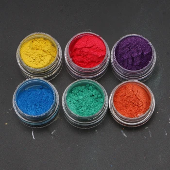 Kosmetiske Klasse Perlemors Naturlige Glimmer Mineral Pulver Epoxy Harpiks Farve Pigment Drop shipping