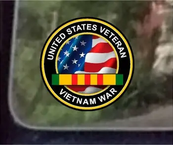 Hot Sell ProSticker Usa Veteran fra Vietnam-Krigen Decal Sticker Reflekterende PVC Vinyl Decals 12483