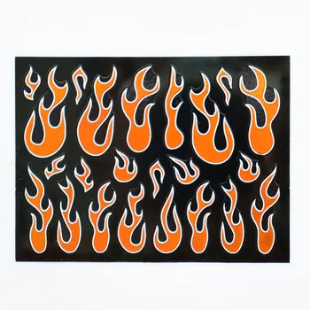 6stk Søm Flamme Fire3D Mærkat, Selvklæbende Holografiske Brand Design Decals DIY Negl Design Nail Art UV Gel-Mærkat Mærkat