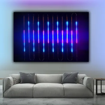16/32Ft Musik Rytme Spektrum LED Strip Light WS2812 Dreamcolor Atmosfære Led Bånd Lys for Home Decor Spil Værelse Omgivende Lampe
