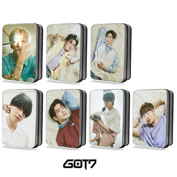 Kpop GOT7 Tredje Album <Present:YOU> Polaroid Foto Lomo-Kort K-pop GOT7 Fans Gaver Metal Box-30STK/Box Kort Drop Shipping 125430