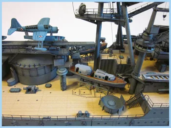 WW2 Pearl Harbor og USS NAVY BB-39 Slagskib Arizona DIY 3D Papir Model byggesæt Karton Kunsthåndværk Barn Pædagogiske Puslespil 125490