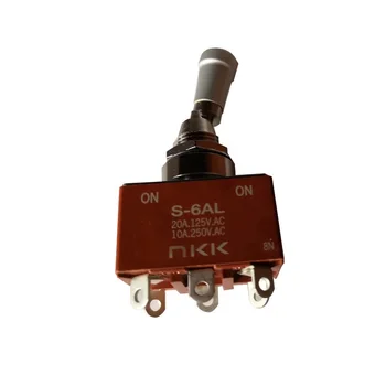 S6AL S-6AL-afbryder NKK DPDT 6-pin 2 gear svejsning plade med låsehåndtaget 20A
