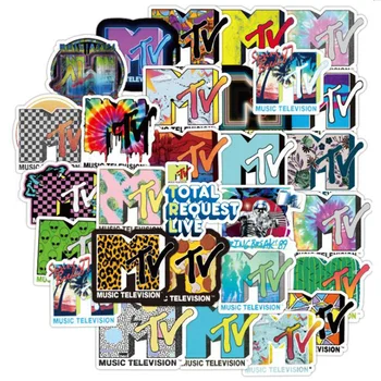 50/100Pcs MTV Musik-TV-Kanal-Mærkaten For Computeren Skateboard Bagage Køleskab Motorcykel Dekoration Toy Doodle Mærkat 126418
