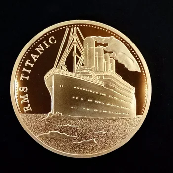 1stk Titanic Skib Collectible Mønter Hændelse Kunst Medalje Forgyldt Mønt Indsamling, Souvenirs og Gaver Erindringsmønter Home Decor