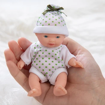 Nye dejlige 5.5 Tommer Full Silikone Reborn Baby Dolls Nye Stil 13cm Genfødt Silicona Reborn Dukker Babyies Toy 12696