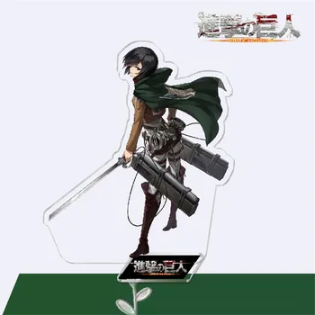 16CM Japansk Anime Angreb på Titan, Akryl Figma 207 Eren 203 Mikasa 213 Levi Ackerman PVC-Action Figur Model Toy 2021 12738