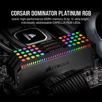 Corsair Dominator Platinum RGB 16 GB DDR4 3200 3600MHz 1.35 V Desktop Hukommelse Memoria Ram-Modul 127716