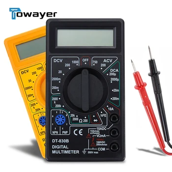 LCD-Digital Multimeter AC/DC-750/1000V Digitale Mini-Håndholdte Multimeter for Voltmeter Amperemeter Ohm Tester Meter Med Sonde