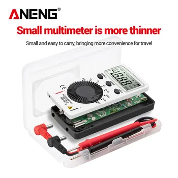 ANENG AN101 Mini Multimeter 1999 Tæller DC/AC Spænding Nuværende Automatisk Meter Lomme Voltmeter Amperemeter Tester med Test Fører