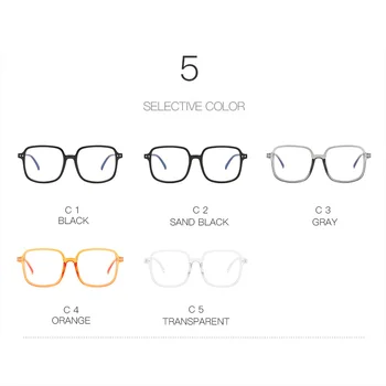 Anti-blå Lys Briller Firkantede Briller Ramme Nærsynethed Briller Designer Optiske Billeder Klar Linse Briller Mode Tilbehør
