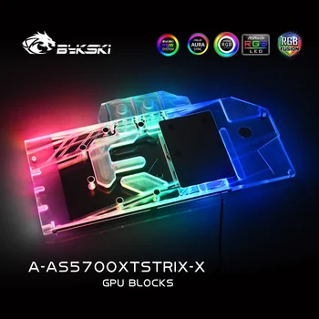 Bykski A-AS5700XTSTRIX-X, Fuld Dækning GPU Vand Blokere For ASUS ROG STRIX RX5700XT O8G GAMING grafikkort.VGA Køler 128834