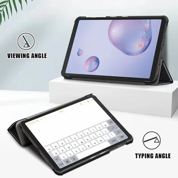 For Samsung Tab 8.4 2020 T307 Tablet PU Læder taske Tab 8.0 2017 2018 T380 T280 T350 P355 Justerbar Folde Stå Dække 129128