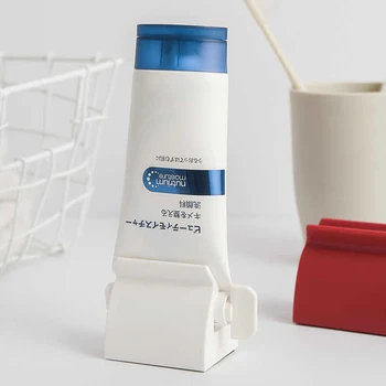 Badeværelse Rullende Tandpasta Squeezer Enhed Multifunktionelle Manuel Facial Cleanser Squeeze Dispenser Tube Klip Tilbehør Sæt 129341