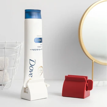 Badeværelse Rullende Tandpasta Squeezer Enhed Multifunktionelle Manuel Facial Cleanser Squeeze Dispenser Tube Klip Tilbehør Sæt