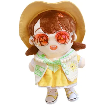 20cm Stjernede Idol Doll Farve Briller Søde Solbriller Dukke, der kan Udskiftes af Tøj, Tilbehør(Ingen Dukke) 13150
