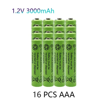 20/2pcs 1,2 v NI-MH AAA Batterier 3000mAh Genopladelige 1,2 V nimh-Batteri Ni-Mh aaa Til Elektrisk fjernbetjening bil Toy RC ues 131841