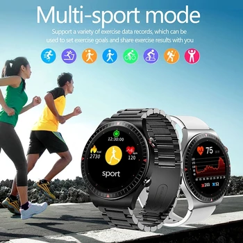 2021 Steel Band Smart Ur til Mænd med Fuld Touch-Skærm Sport Fitness Ur Luksus Bluetooth Opkald Til Android, iOS Smartwatch Herre+Max