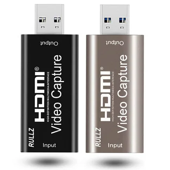 1080p Video Capture-Kort USB 3.0 2.0 HDMI Spil Rekord Grabber 4K Input til PS4 og Xbox Videokamera Skift PC-Live-Streaming Broadcast 131996