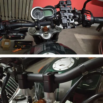 2stk Motorcykel CNC-22mm 28mm Riser Styr Klemmer Motorcykel Aluminium Bar Mount Passer 7/8