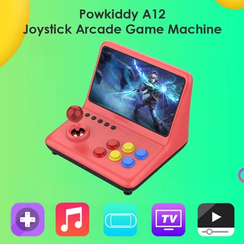 Powkiddy A12 Joysticket Arcade Spil til Konsol 32GB Indbygget i 2000 Spil HDTV Link To-personers Kamp 9-tommer hd-Skærm