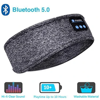 Bluetooth-5.0 Trådløse Stereo Hovedtelefon Sovende øje maske Rejse Resten Støtte Eye Mask Blødt Sove Maske-Blindfold Øje Musik Headset 13277