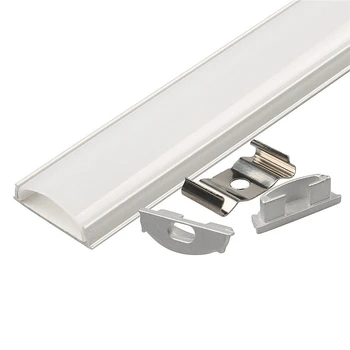 2-20pcs/masse 0,5 m/1m Fleksibel U-type Alu-Profiler, Til 5050 5630 LED Bøjelig Fladskærms Shell Mælkeagtig Dække Kanal Bar Strip Lights