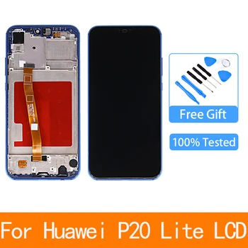 For 5,84 Tommer pantalla huawei P20 lite lcd-skærm Med Ramme For HUAWEI P20 Lite Skærm ANE-LX1 ANE-LX3 Nova 3e Touch screen digitizer 133075
