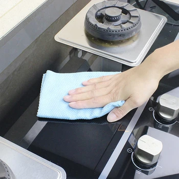 5Pcs 3stk Effektiv Microfiber Fisk Skala Tør Klud Anti-fedt at Tørre Klud Effektiv Vask Skålen Hjem Køkken Rengøring Håndklæde