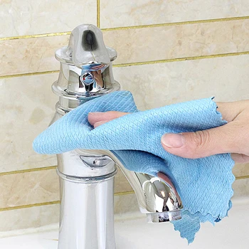 5Pcs 3stk Effektiv Microfiber Fisk Skala Tør Klud Anti-fedt at Tørre Klud Effektiv Vask Skålen Hjem Køkken Rengøring Håndklæde