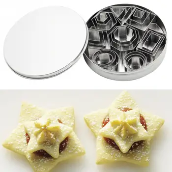 24 STK Bagning Af Dessert Jul Køkken DIY Kage, Kiks Skimmel Cookie Cutter Sæt til Rustfrit Stål, Geometrisk Form Mini 133938