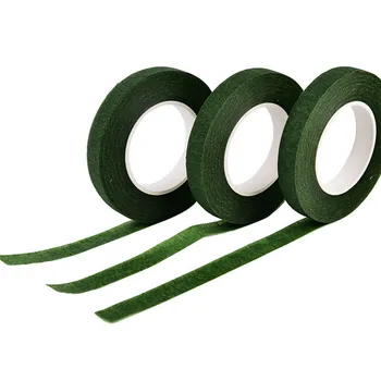 1PC 30 Yard Grønne Blomster Stængel Tape Kontorartikler Tape DIY Dekorative Masking Tape Genlukkelig Elastisk Tape Nylon Blomst Forsyninger 134104