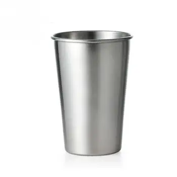 Rustfrit Stål Pint Glas Krus Tumbler Metal Cup Ubrydelig Stabelbare Kopper, Juice, Øl Og Vand, Te-30 ml/70 ml/180ml/320ml