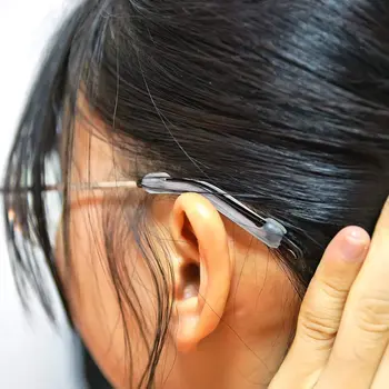 6Pairs Sort Hvid Anti Slip Briller Ear Hook-Silikone Anti-Slip Holder til Solbriller, Brille Ben Templet Tips Briller Ben 134706