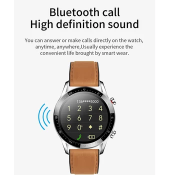 L13 Opgradere Version Smart Ur GT05 Mænd Bluetooth Opkald EKG-PPG Vandtæt Blodtryk, puls, Fitness Tracker Smartwatch 135224