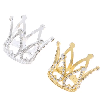 1pc Børn Hår Pynt Til Bryllup, Fødselsdag Kage Udsmykning Værktøjer Elegant Mini Crown Princess 135241