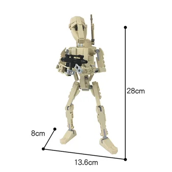 MOC Plads Række Krige Samle Action Figurer Kamp Robot Droids Model byggesten Mursten Børn DIY Legetøj til børn, som Xmas Gave 135316