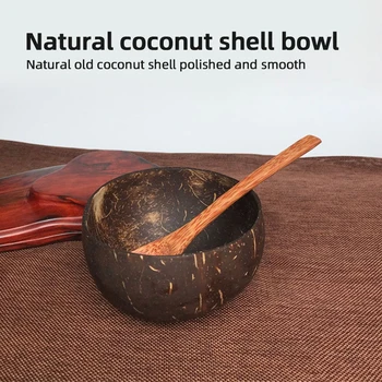 Naturlige Kokos Skål Træske, Frugt Skål, Håndværk, Indretning, Kreative Salat Noodle Is Ris Skål