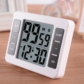 Magnetisk LCD Digital Køkken Madlavning Timer med Høj Alarm Ur, Countdown Tid Påmindelse 99 Minutter og 59 Sekunder