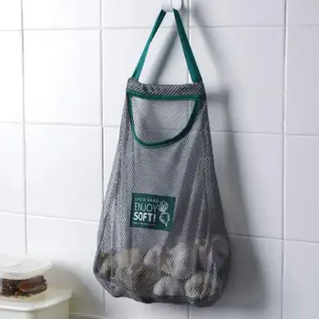 Frugt, Grøntsager Mesh Køkken Opbevaringspose Bærbare Genanvendelige Shopping Taske Net Håndtaske N07