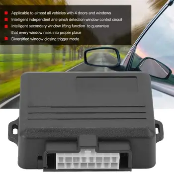 Universal 12V Bil, Magt Vindue Roll Up Tættere Modul alarmsystem Til 4 Dørs Bil Auto Luk Vindue Glasplade Automatisk Løfter Sæt 135920