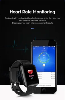 D13 Smart Ur Mænd Kvinder Blodtryk Vækkeur pulsmåler IOS Android Smartwatch Fitness Tracker Armbåndsur