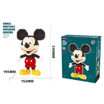 Disney Minnie Mickey Mouse Diamant Assembly Building Blocks DIY 3D-Model Tegnefilm Anders And Figur Uddannelse Toy Gave Pynt 136141