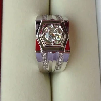 Luksus Mode Ring I Sølv Farve Krystal Farverige Cubic Finger Ringe, Bryllup, Engagement Party Gave Tilbehør