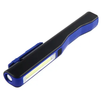 Mini Metal Led Lommelygte Inspektion Lys Batteridrevne Cob Lamper Pen Form Lomme Klip Arbejde Hånd Fakkel Med Magnet 137106
