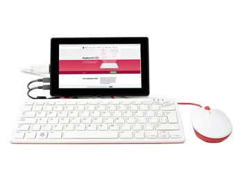 Raspberry Pi 400, en Kraftfuld, Let At Bruge Computer Bygget Ind i et Tastatur, 4GB LPDDR4-3200, med 7tommer HDMI Touch Skærm 137156