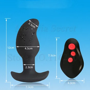Electric Shock Prostate Massager Anal Butt Plug Erotic Remote Control G Spot Dildo Vibrators BDSM Adult Sex Toys For Men Women 137537